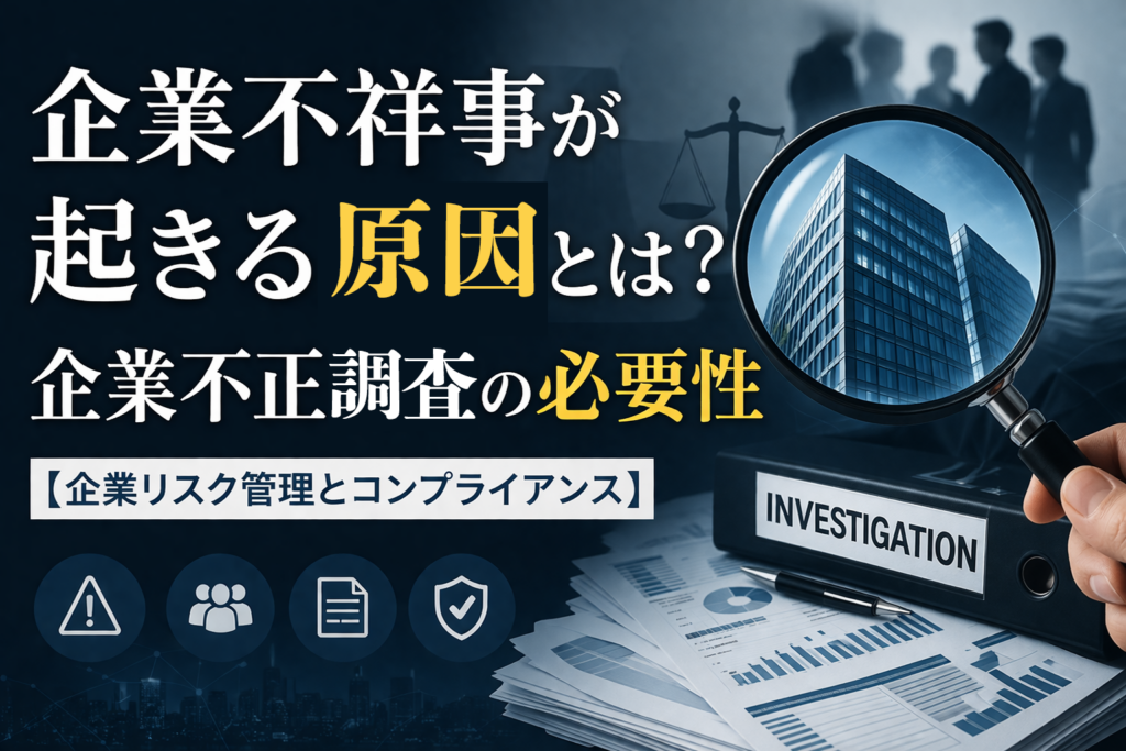 企業不祥事が起こる原因とは