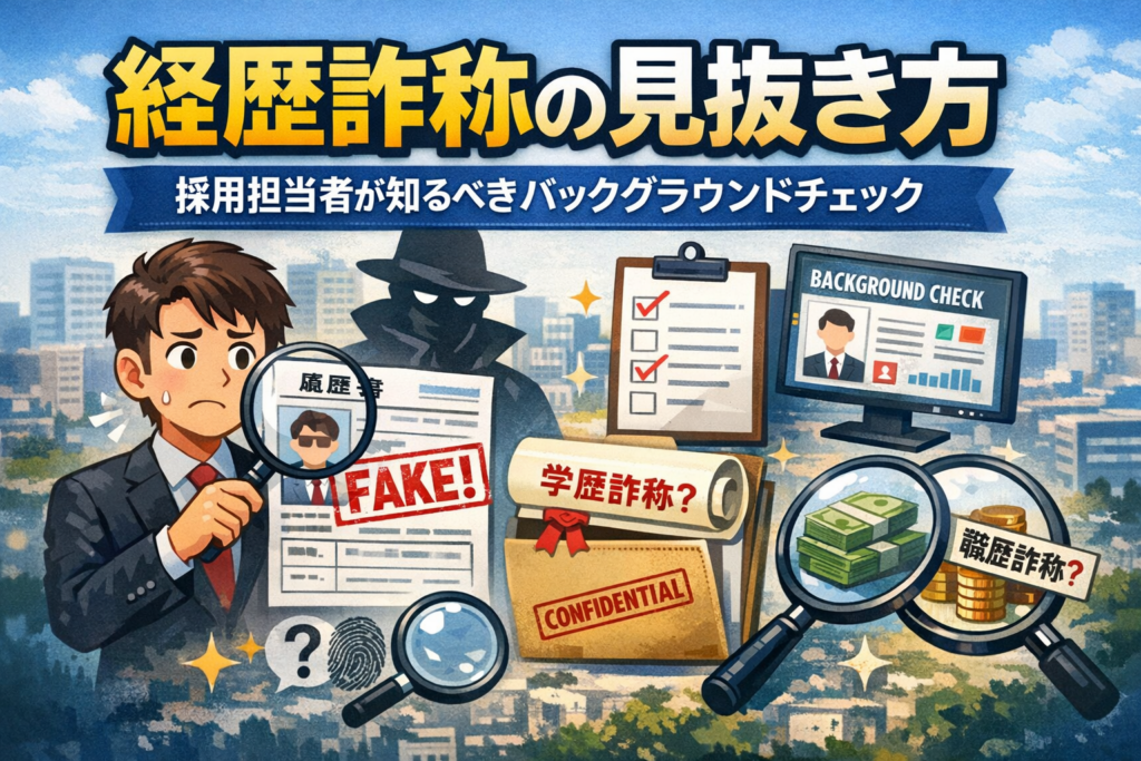 経歴詐称の見抜き方