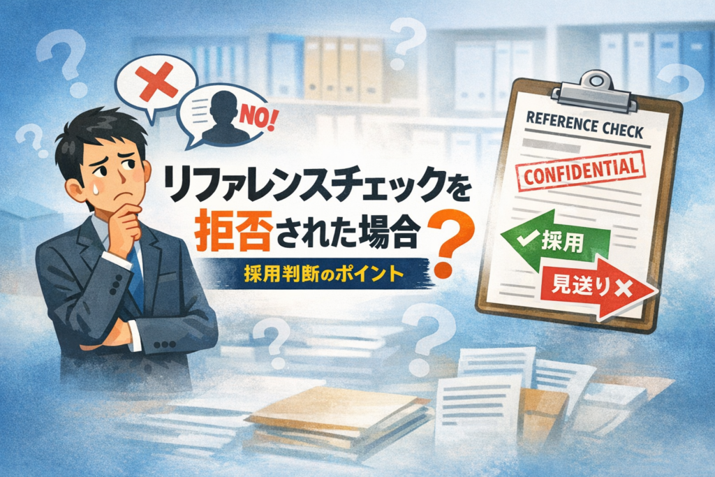 リファレンスチェックを拒否された場合どうする？