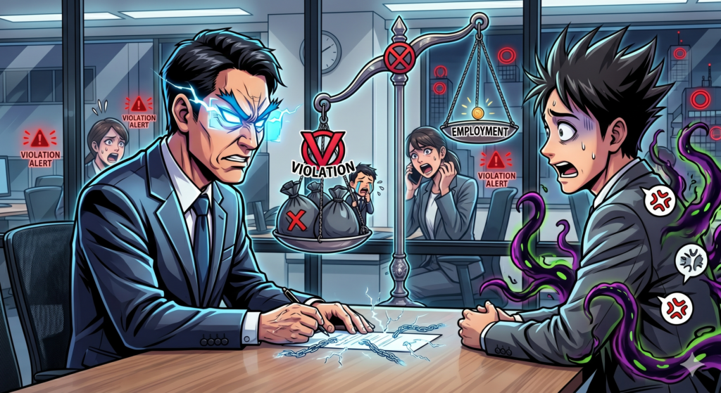 ハラスメント人材を採用するリスク